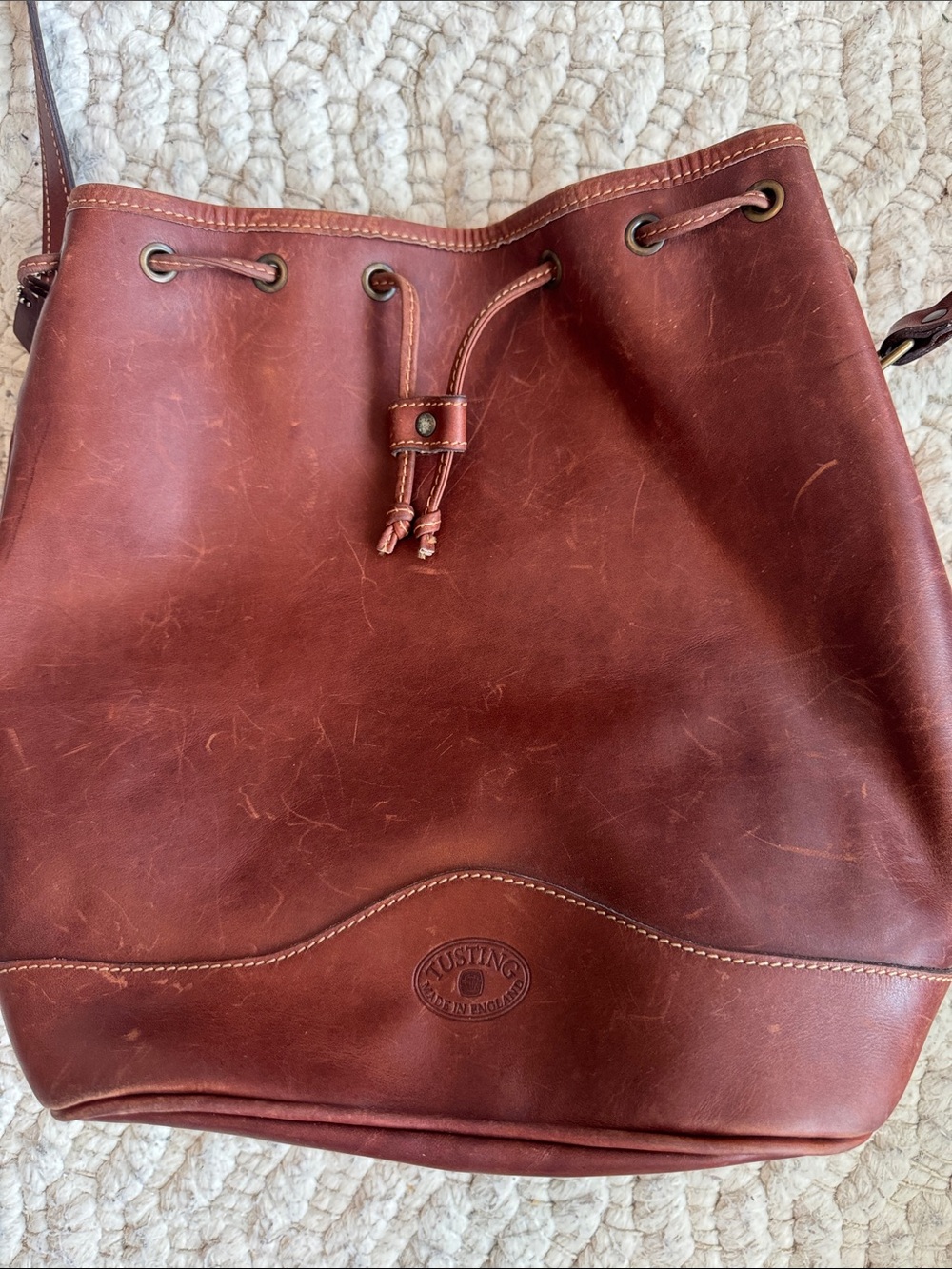 Tusting Drawstring Bucket Bag - Picture 2 of 7